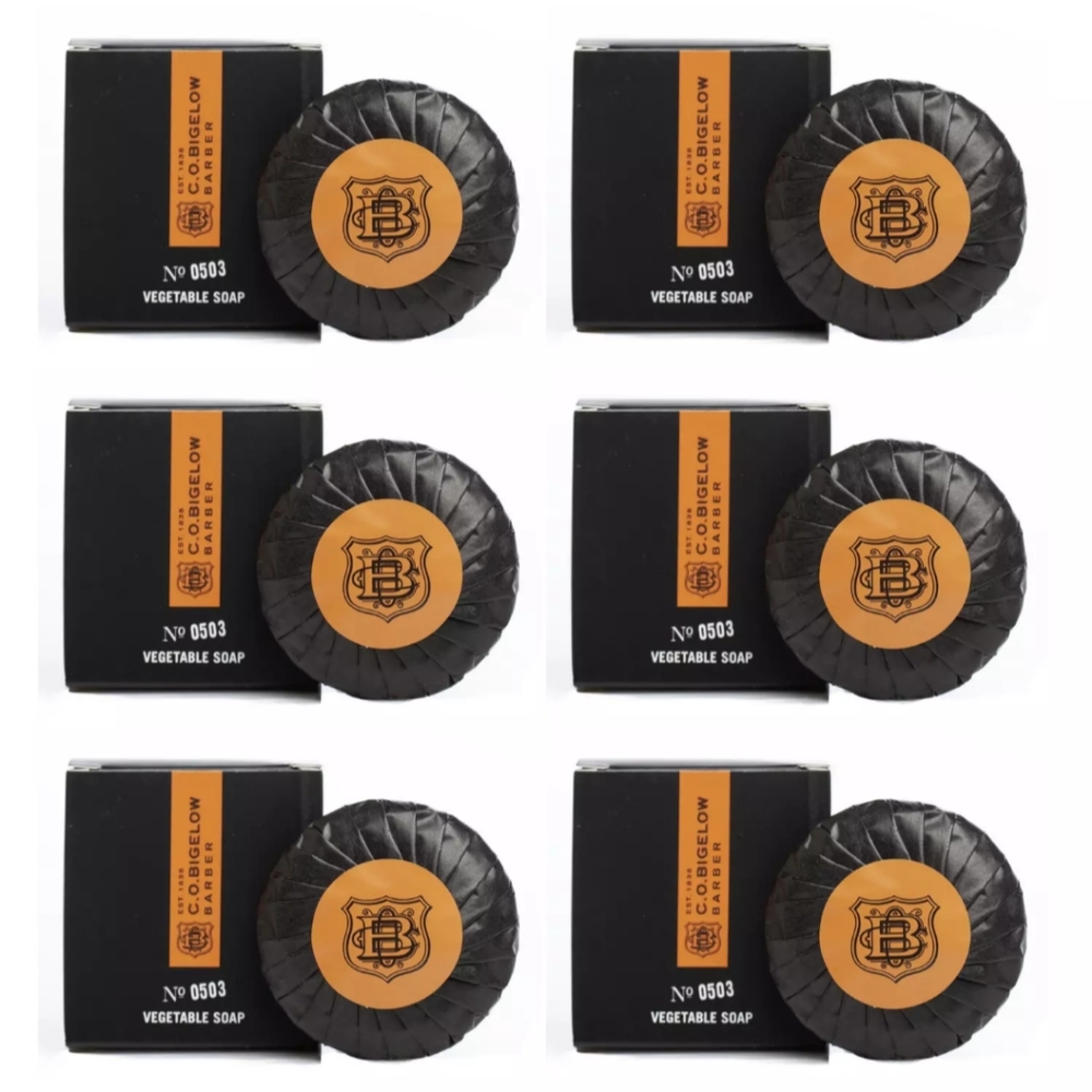 6 C.O. BIGELO Black Pepper Boxed Bar Soaps 45g.